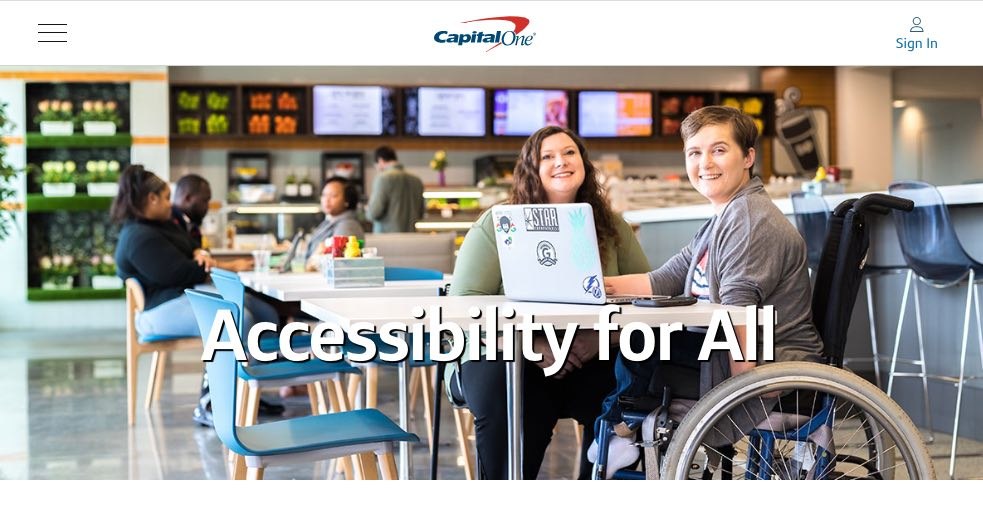web page with accessibility policy - ADA website compliance best practices
